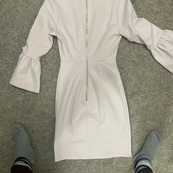 Rachel Parcell blush pink bell sleeve dress XS - Picture 5 of 6